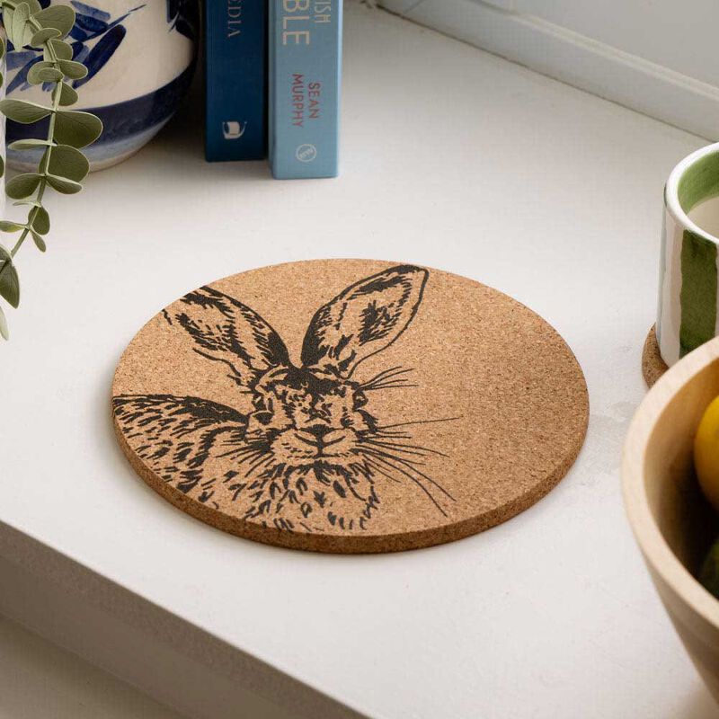 Selbrae House Cork Pot Stand Hare image number 1