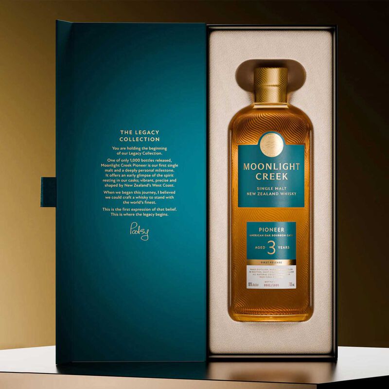 Reefton Distilling Co. Moonlight Creek Pioneer Single Malt Whisky 48% 700ml image number 1