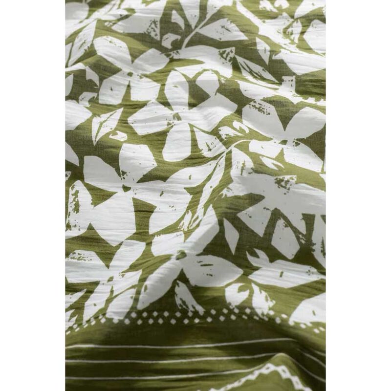 Seasalt Cornwall Sailor Square Headland Flower Dark Citron image number 2