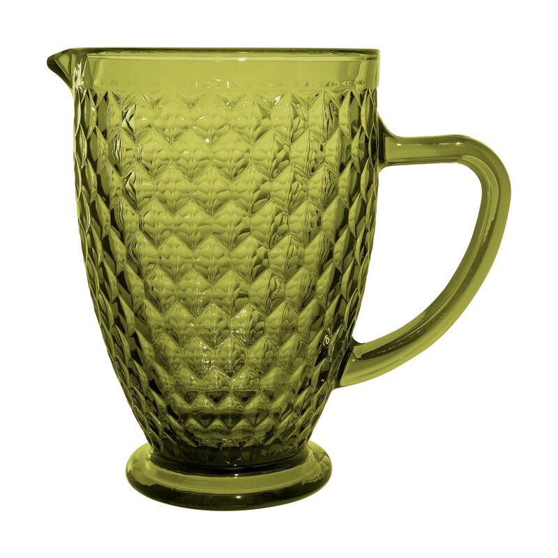 Casa Domani Caterina Glass Jug 1.3L Green Gift Boxed image number 2