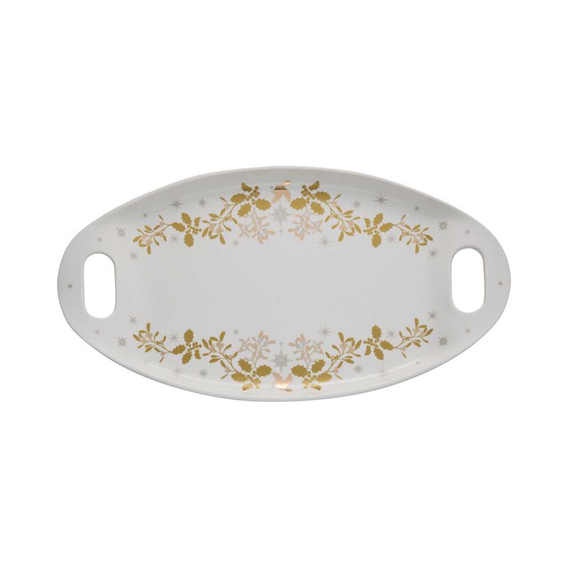 Maxwell & Williams White Christmas Handled Oval Platter Gift Boxed image number 0