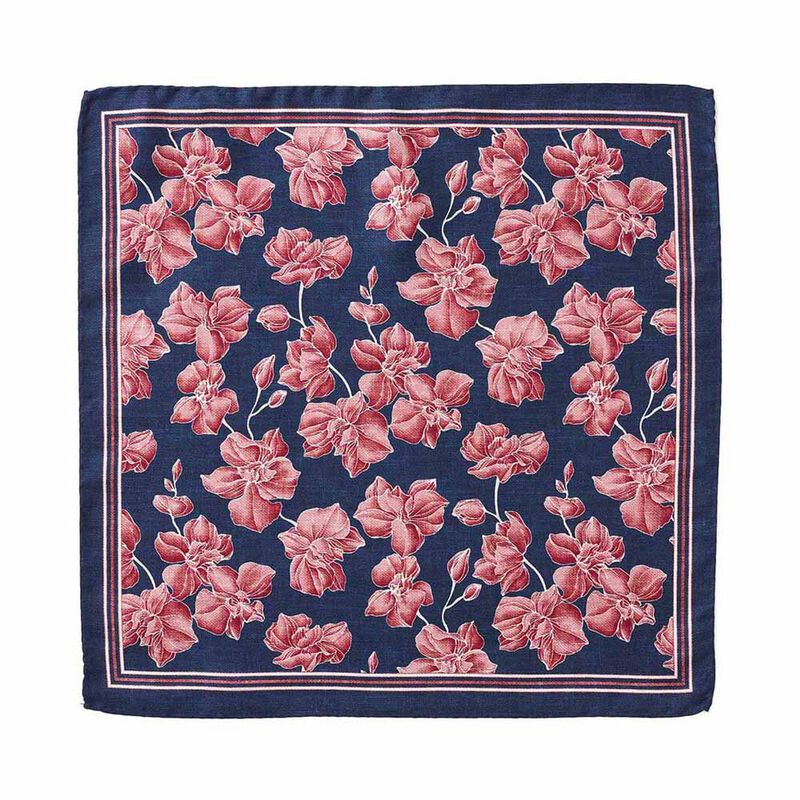 Cambridge Orchids Pocket Square image number 2