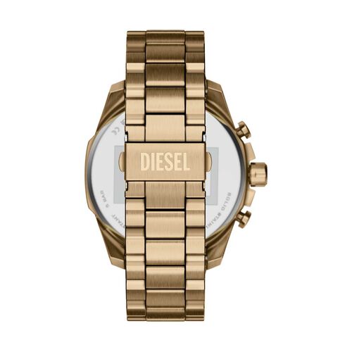 Diesel Mega Chief Slim Chronograph Antique Gold-Tone Stainless Steel Watch