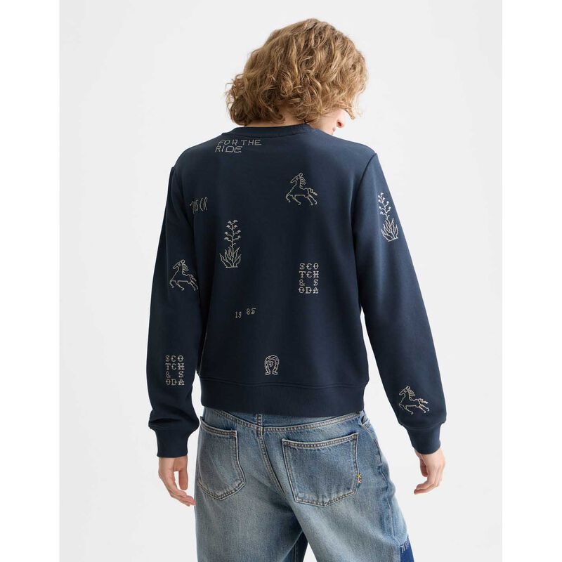Scotch & Soda Embroidered Regular Fit Sweatshirt image number 1