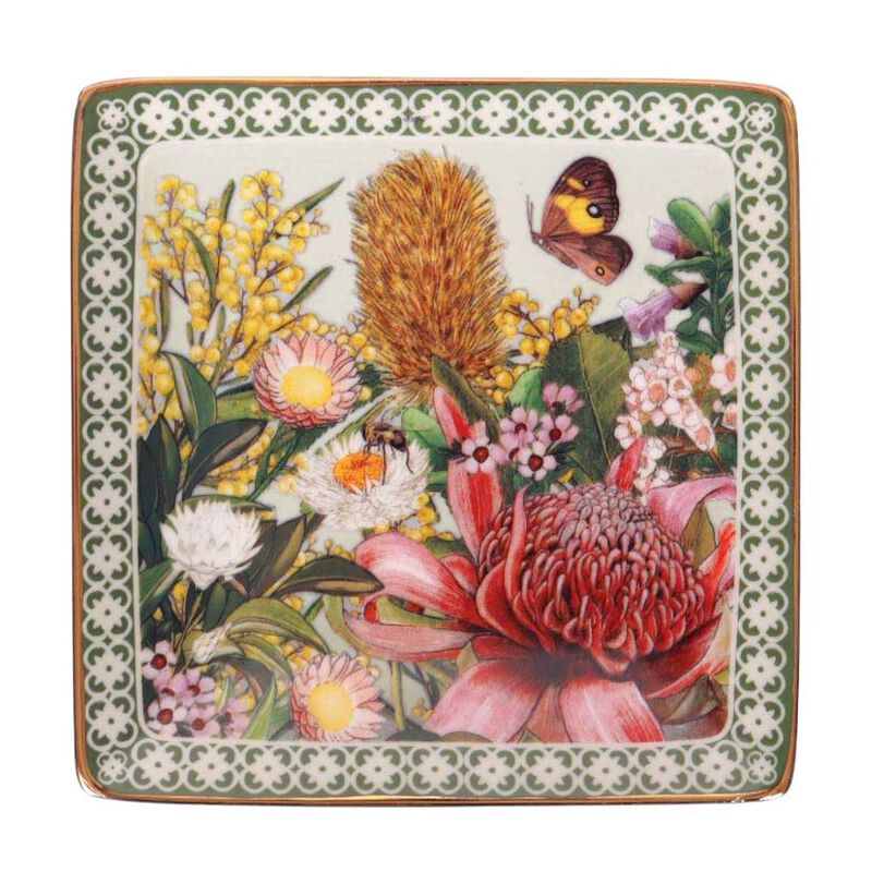 LaLaLand Botanical Blooms Square Trinket Tray image number 0