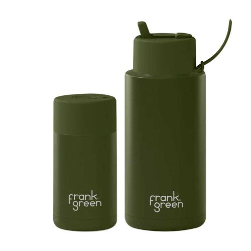 frank green Gift Set - 12oz/34oz Khaki