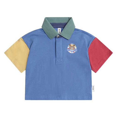 Huxbaby Colour Block Boxy Polo Tee 3-5Y