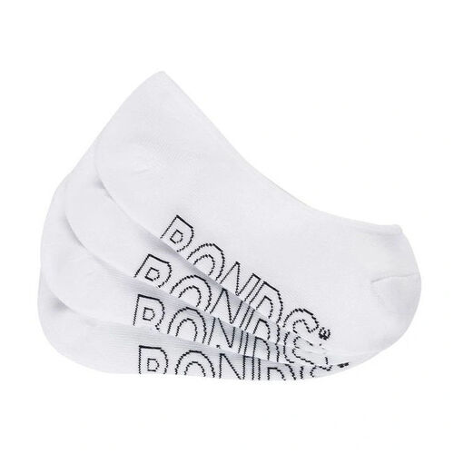Bonds Logo Light Liner Invisible Socks - 4 Pack