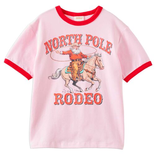 Milky Rodeo Santa Tee 2-7Y