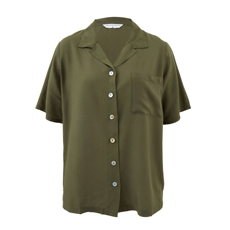 Wallace Cotton Olive PJ Shirt image number 0