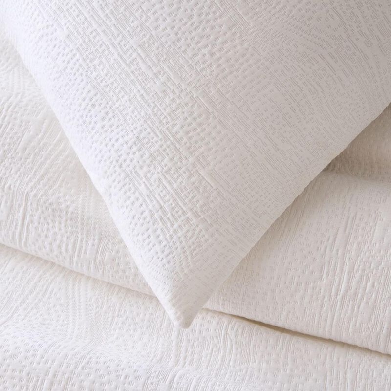 West Elm Tencel Cotton Matelasse Euro Sham image number 1