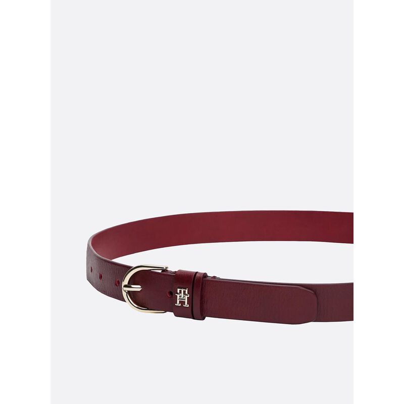 Tommy Hilfiger Essential TH Monogram Leather Belt image number 2