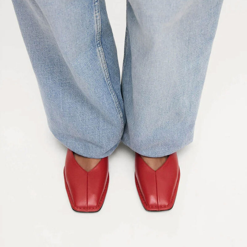 Alohas Sway Leather Ballet Flats image number 1