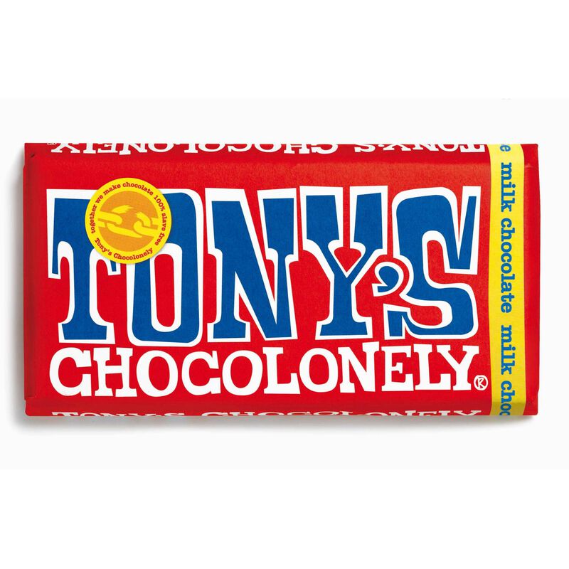 Tony's Chocolonely Milk Chocolate 32% Bar 180g image number 0