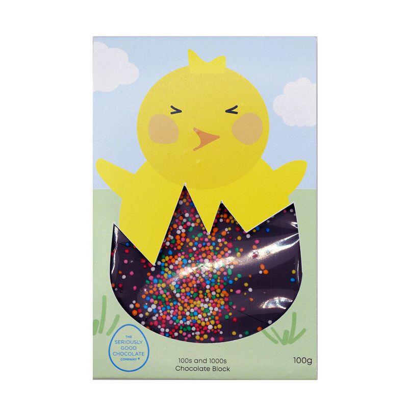 Seriously Good Chocolate Easter Tablet with 100s & 1000s - Chicken 100g image number 0
