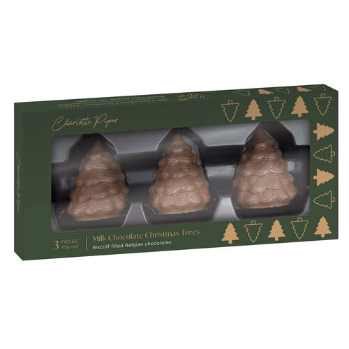 Charlotte Piper Biscoff Filled Trees Milk Chocolate 45g 45g