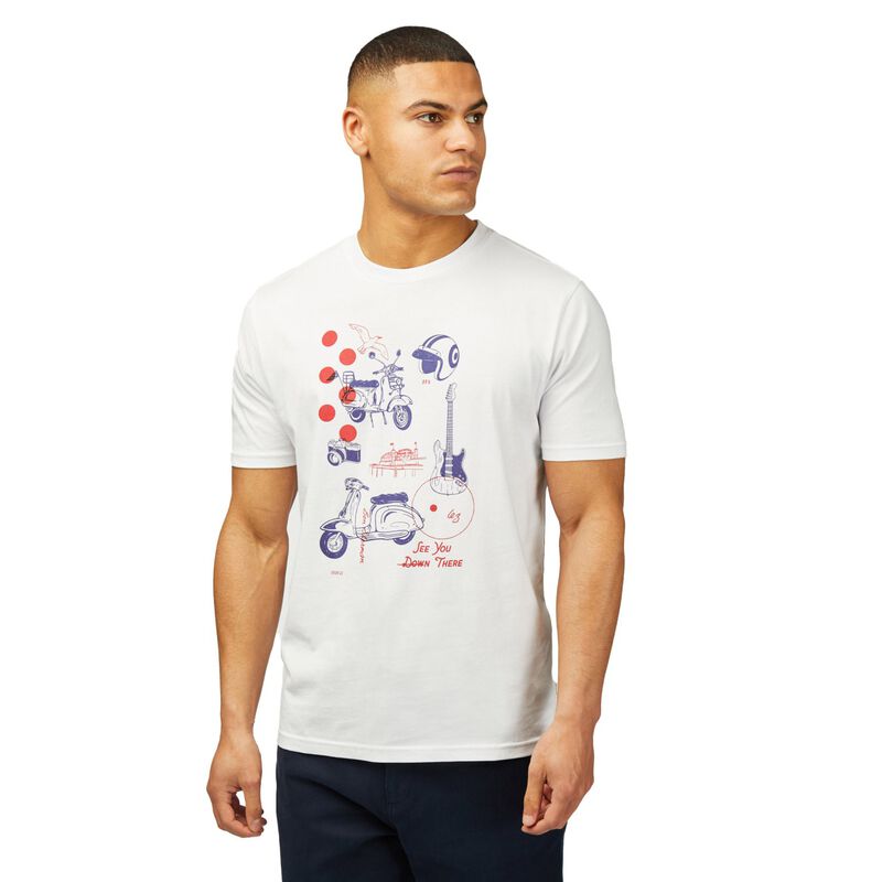 Ben Sherman Sketched Modzine Tee image number 0