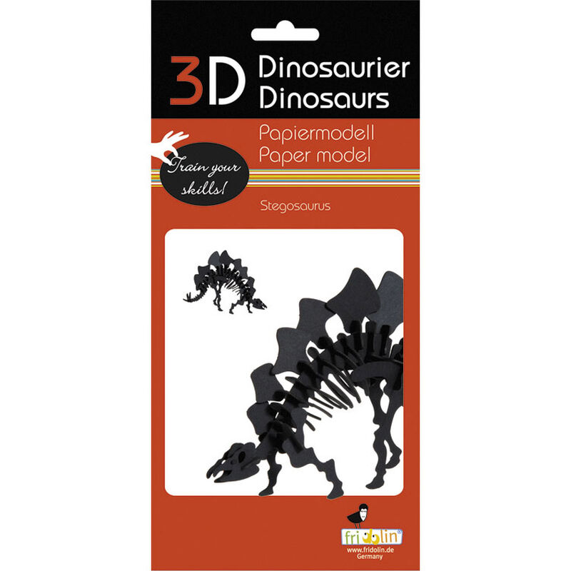 Fridolin 3D Paper Model - Stegosaurus image number 1
