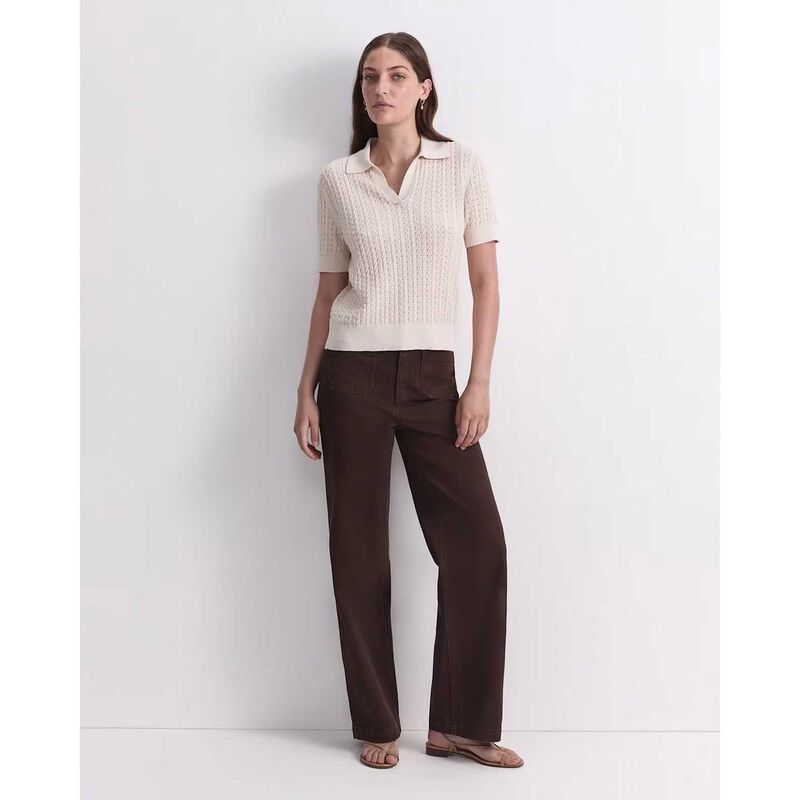 Sportscraft Elka Pointelle Polo Knit image number 7