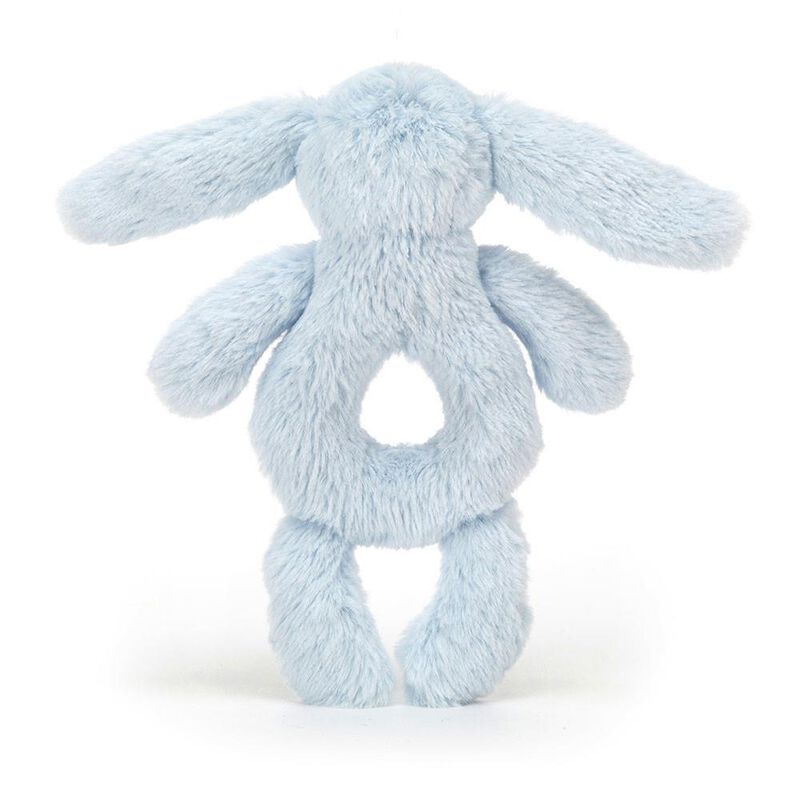 Jellycat Bashful Blue Bunny Ring Rattle image number 2