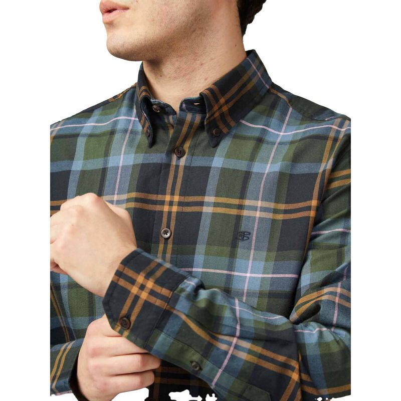 Ben Sherman Oversized Tartan Check Shirt image number 2