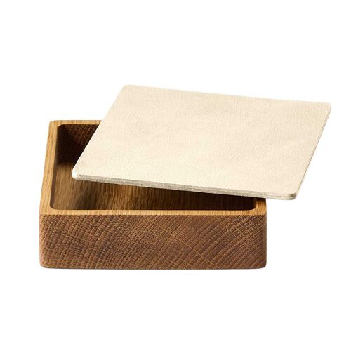 LIND DNA Wood Box & Lid Square Oak Nature Nupo - Vanilla