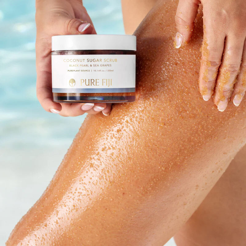 Pure Fiji Sugar Scrub 300ml - Black Pearl & Sea Grapes image number 2