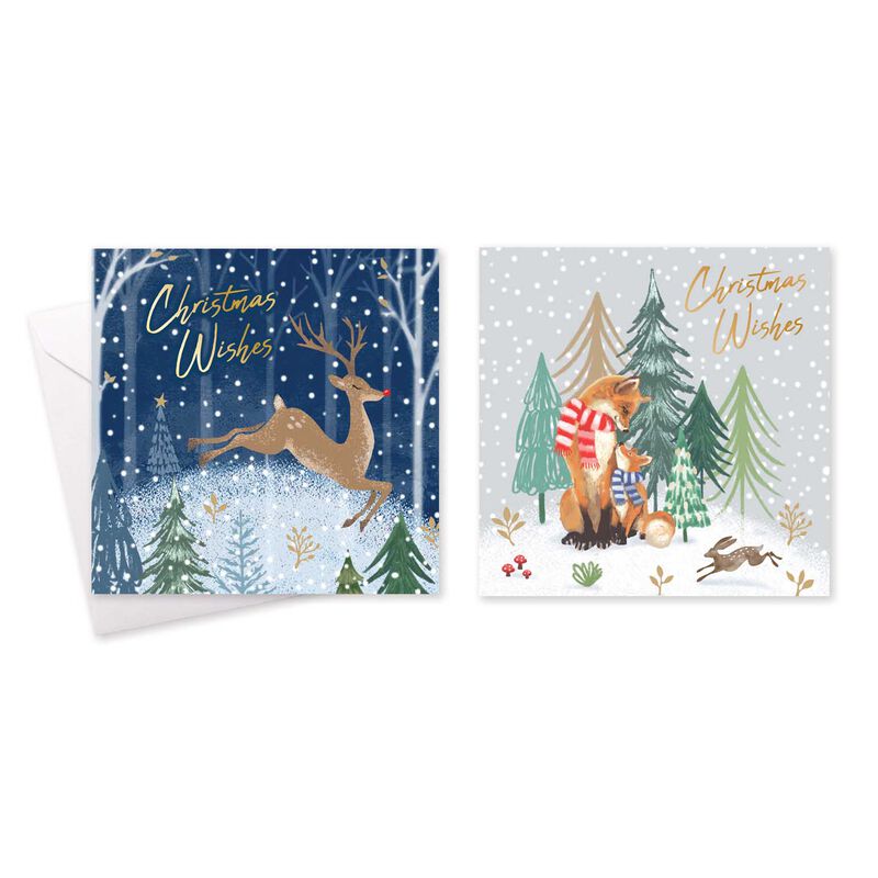 Image Gallery Woodland Christmas Card Box of 10 image number 0