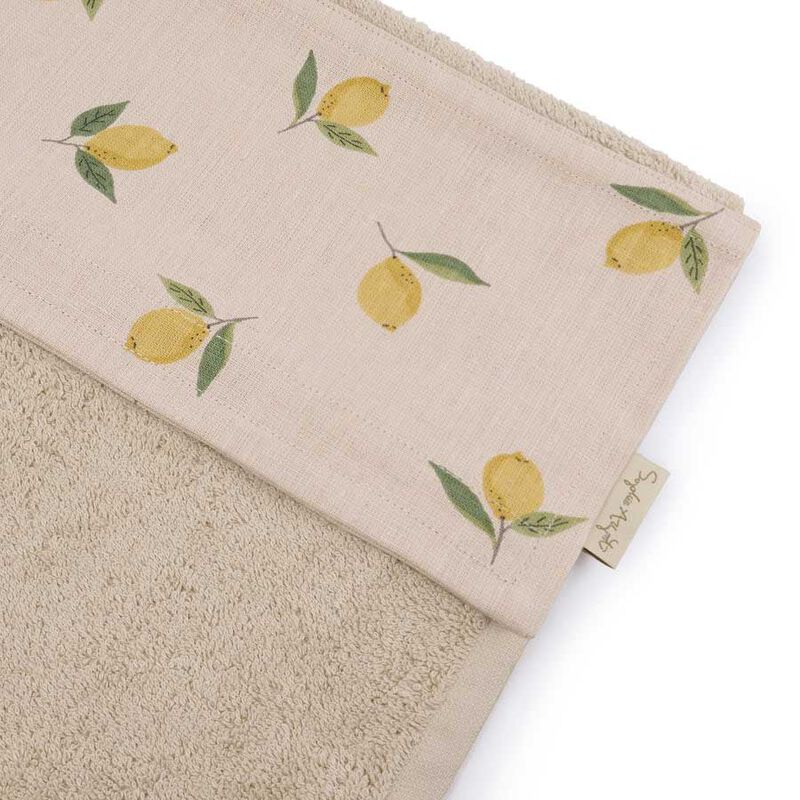 Sophie Allport Roller Hand Towel Linen Blend Lemons image number 3