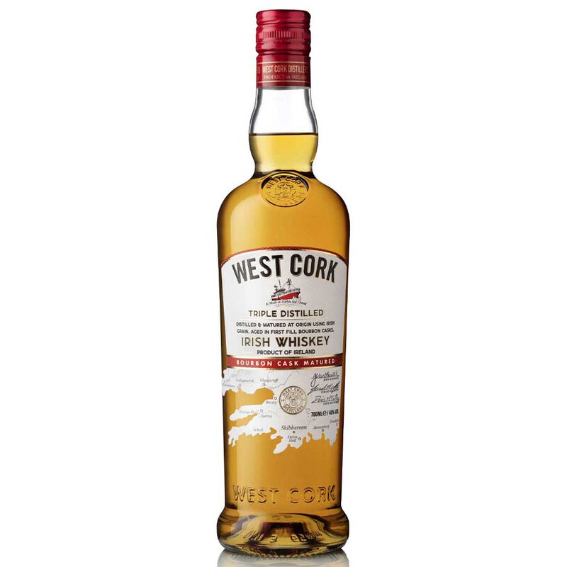 West Cork 'Bourbon Cask Matured' Irish Whiskey 40% 700ml image number 0