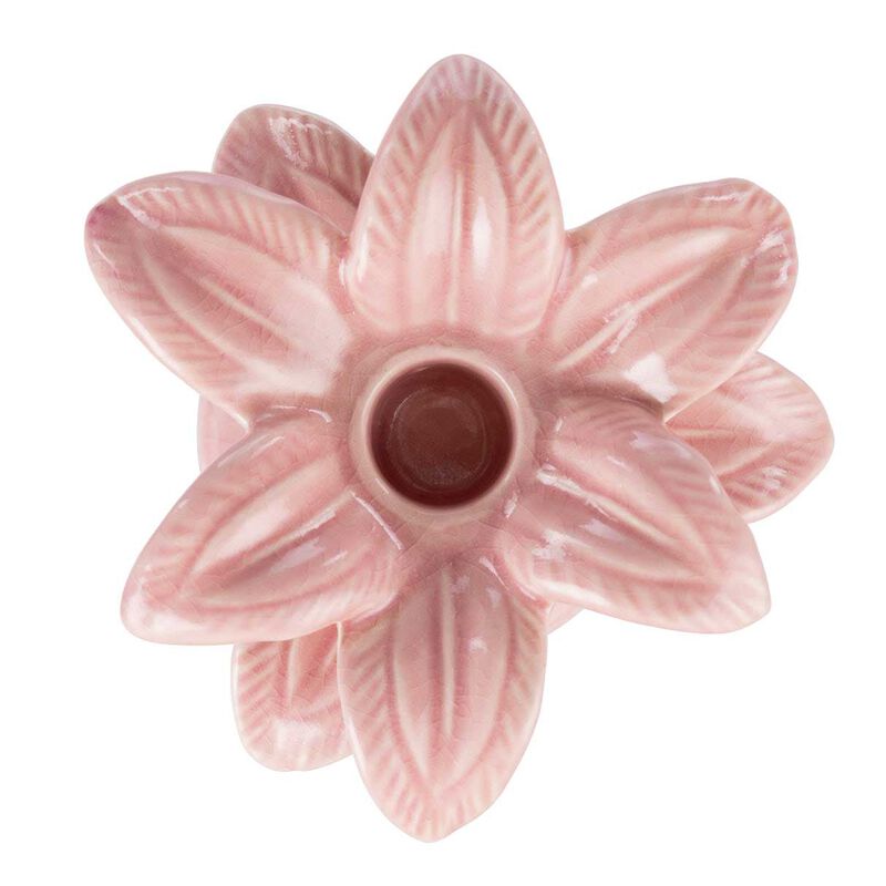 Emporium Neri Palm Candleholder Small - Pink image number 2