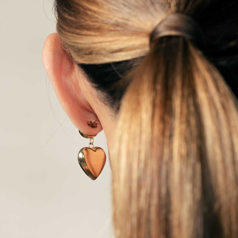 Silk & Steel Cupid Drop Earrings image number 3