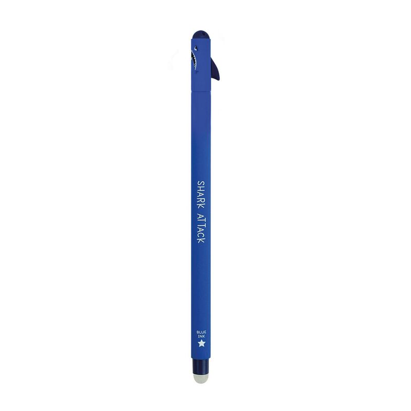 Legami Shark Erasable Pen - Blue Ink image number 0