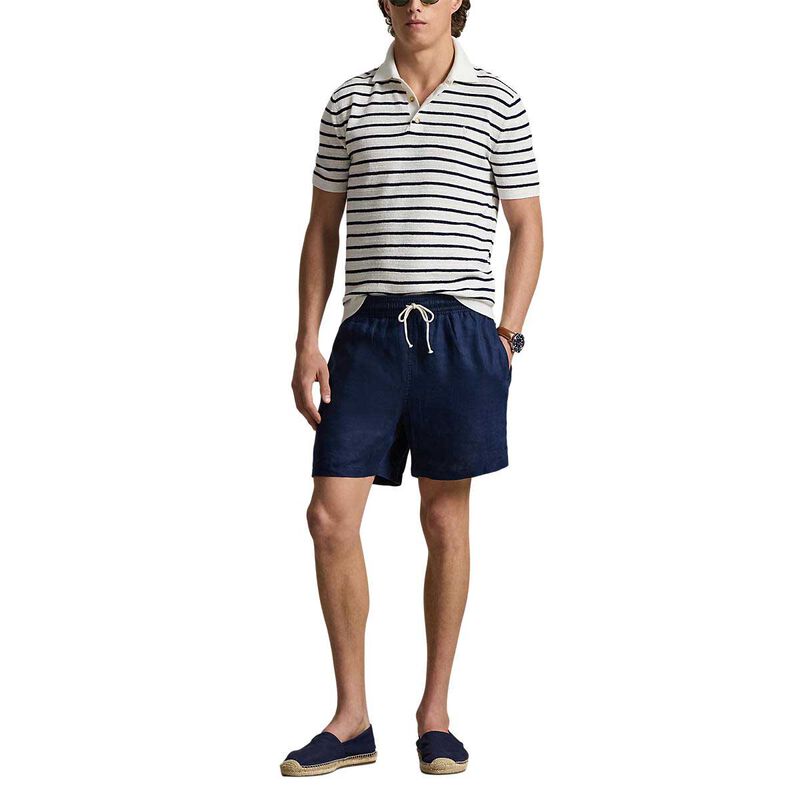 Polo Ralph Lauren Striped Cotton-Linen Polo Sweater image number 3