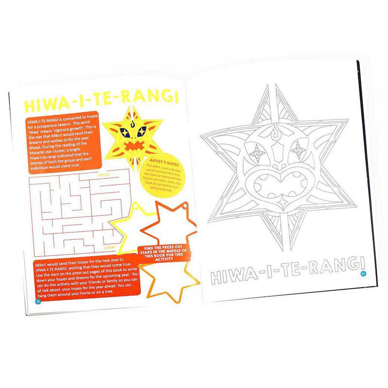 NZ Matariki Colouring & Activity Book A4 image number 1