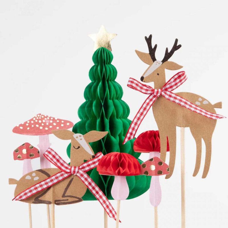 Meri Meri Winter Woodland Cake Toppers x 8 image number 2