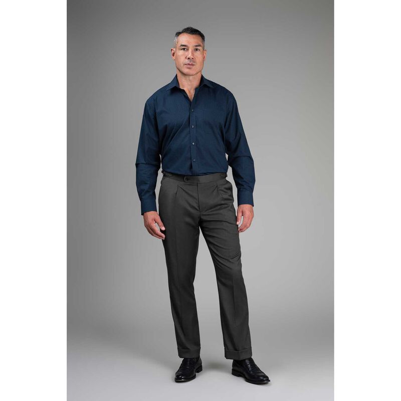 Rembrandt Sinatra Navy Micro-Paisley Print Shirt image number 2