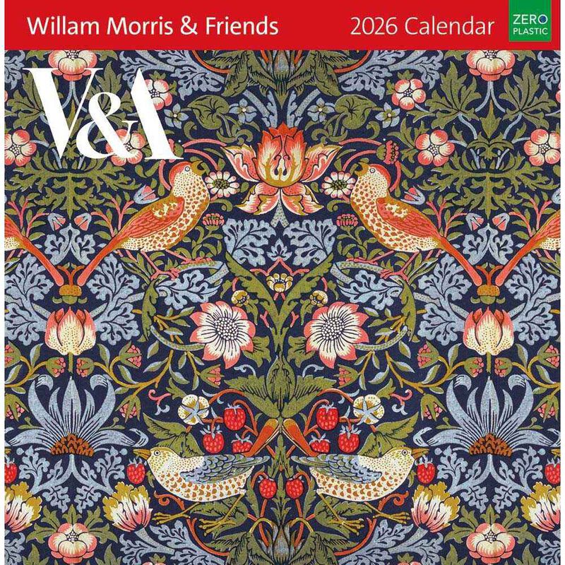 Museums & Galleries William Morris & Friends 2026 Wall Calendar image number 0