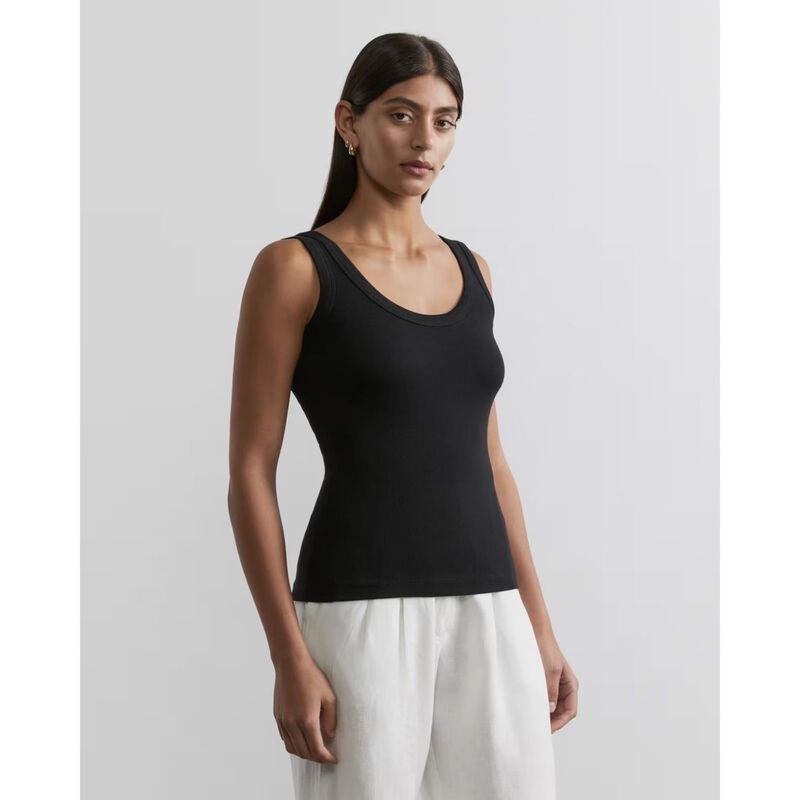 JAG Celina Cotton Rib Scoop Tank image number 2
