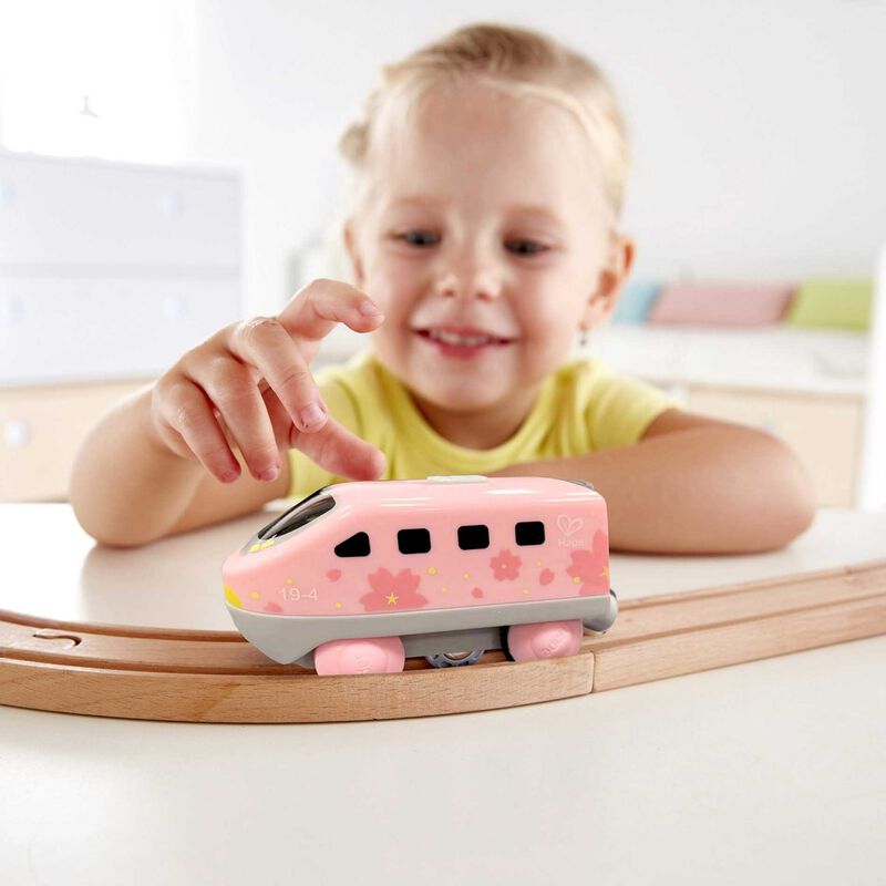 Hape Battery Powered Intercity Loco - Pink image number 1