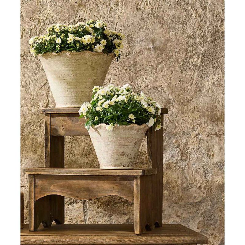 French Country Wavy Planter Pot Small image number 1