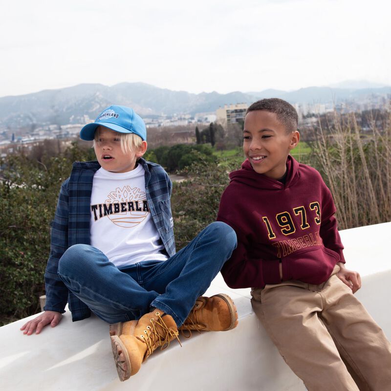 Timberland Checked Cotton Over Shirt 6Y - 8Y image number 2