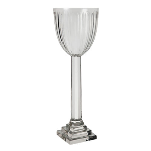 French Country Tall Candleholder Panelled Cup 17.5cmDiax52.5cmH