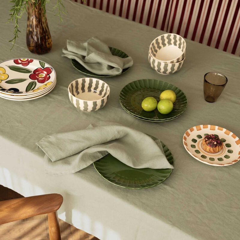 Bambury Linen 2Pc Napkin Set 45x45cm Sage image number 1
