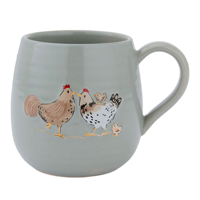 Cooksmart Hen House Lane Belly Mug - Happy Family image number 0