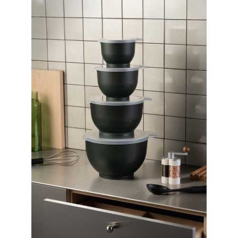 Bodum Set Of 4 Mixing Bowls, 0.7L / 1.6L / 3.2L /5.2L with Lids image number 2