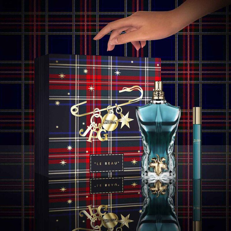 Jean Paul Gaultier Le Beau Xmas Gift Set (125ml EDT & 10ml Spray) image number 1