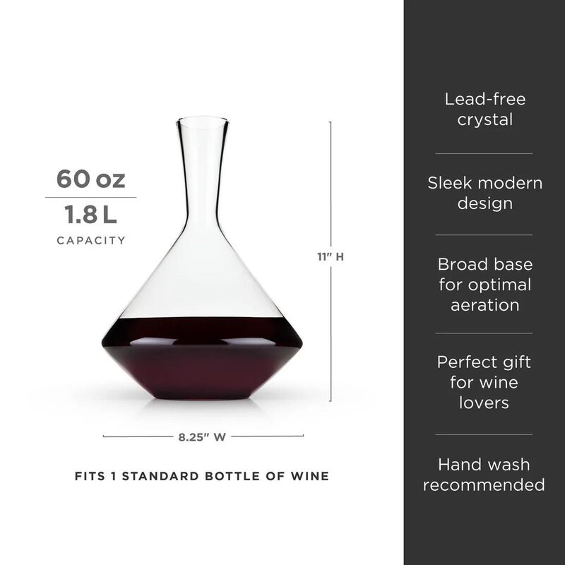 Raye Angled Crystal Wine Decanter By Viski® image number 1