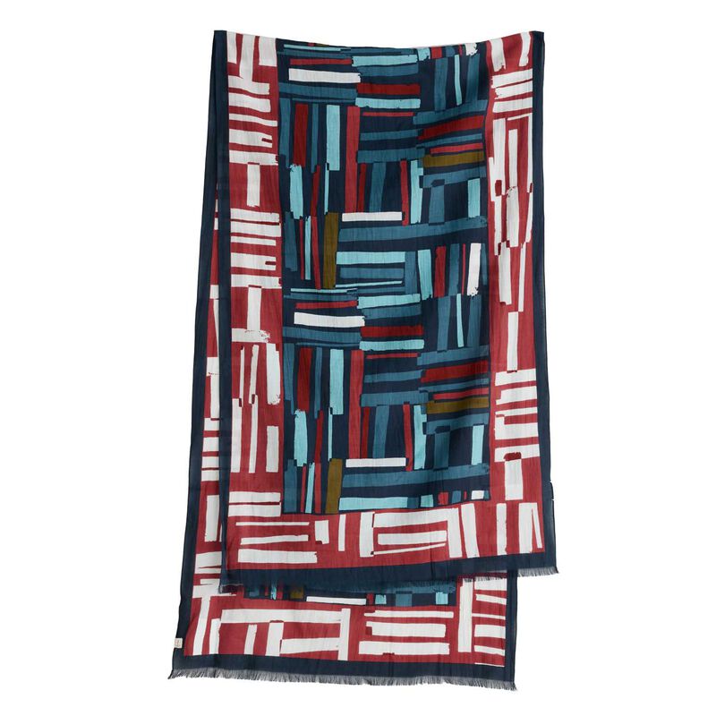 Seasalt Cornwall New Everyday Scarf Dune Fence Border Maritime image number 3