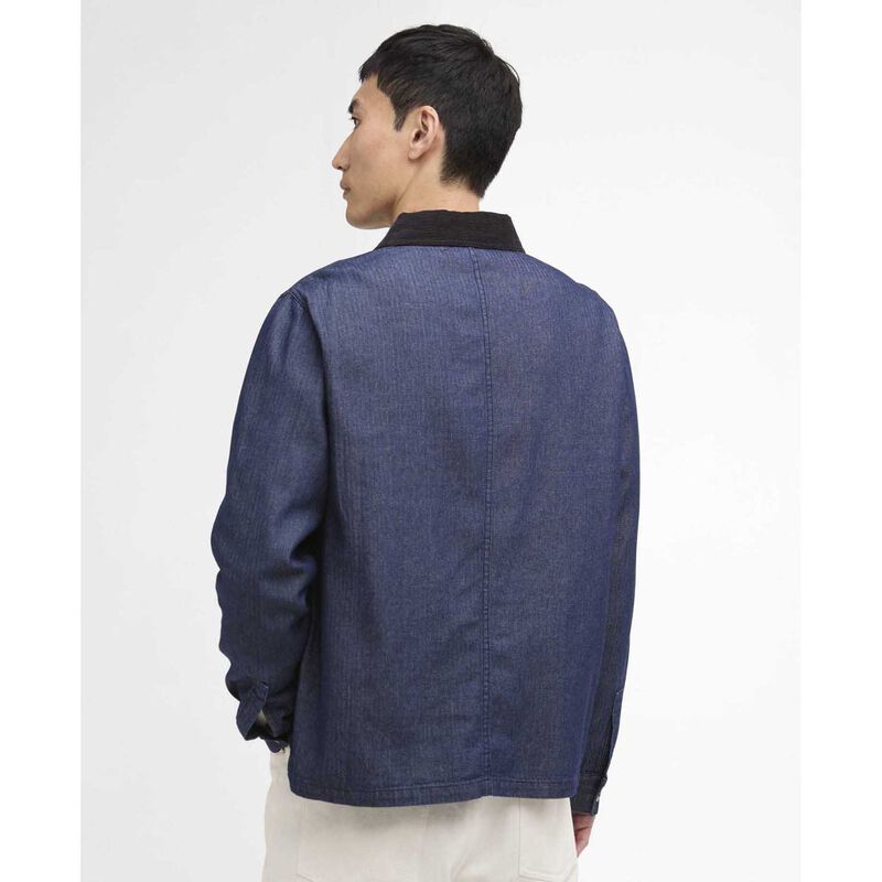 Barbour International Piligan Herringbone Denim Overshirt image number 1